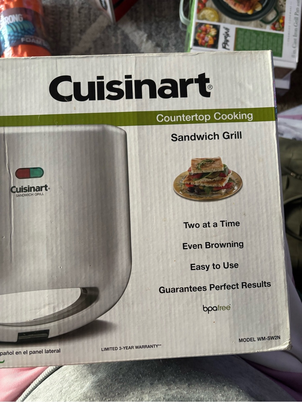 Cuisinart Stainless Silver Sandwich Grill with Indicator Lights